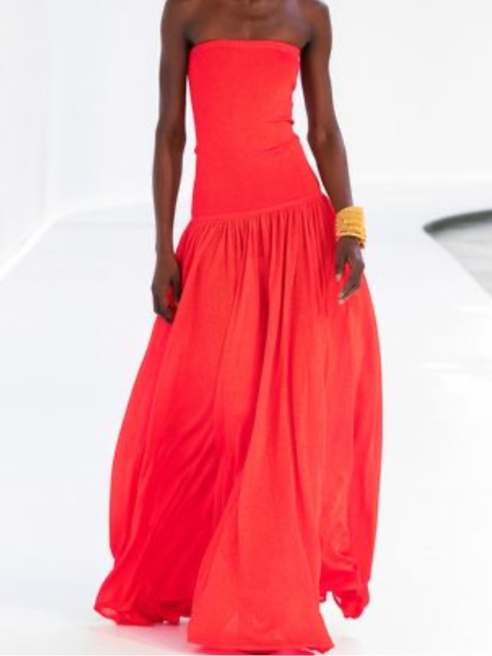 Zimmermann tranquility metallic strapless maxi 0 nwt